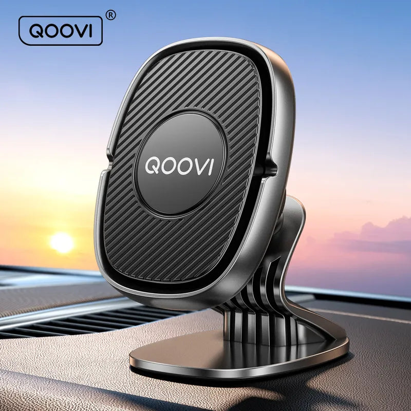 QOOVI Magnetic Car Phone Holder Stand 360 Degree Mobile Cell Air Vent Magnet Mount GPS Support For iPhone Xiaomi Samsung Huawei [PHH]