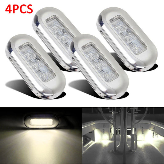 DC 12V 24V RV Marine Boat Transom LED Stern Light Cold White LED Tail Lamp Turn Signal Lighting Boat Light Yacht Accessory [MRN]