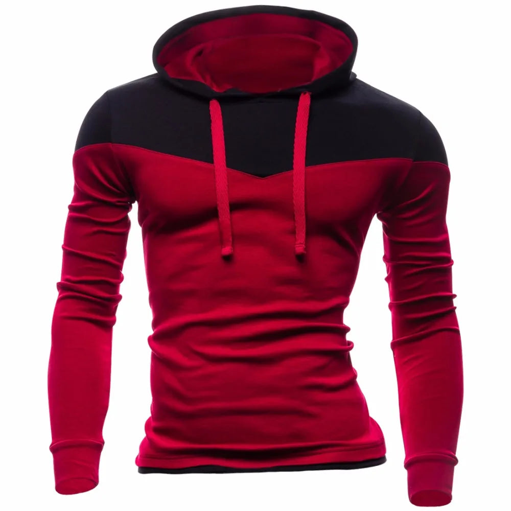 New Hoodies Men Fashion Sweatshirts Male Sweatshirt Teenage Casual Cardigan Hoody Jacket Autumn Coat Man Slim Patchwork Color [MEN]