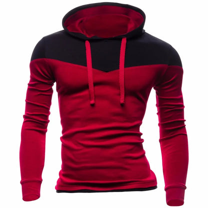 New Hoodies Men Fashion Sweatshirts Male Sweatshirt Teenage Casual Cardigan Hoody Jacket Autumn Coat Man Slim Patchwork Color [MEN]