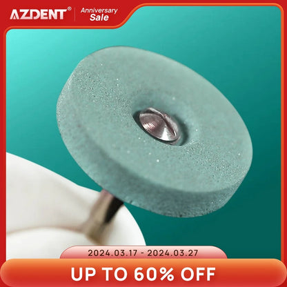 1PC AZDENT Dental Ceramic Diamond Polishing Head Grinder Zirconia Porcelain Shank Diameter-2.35mm [DEN]