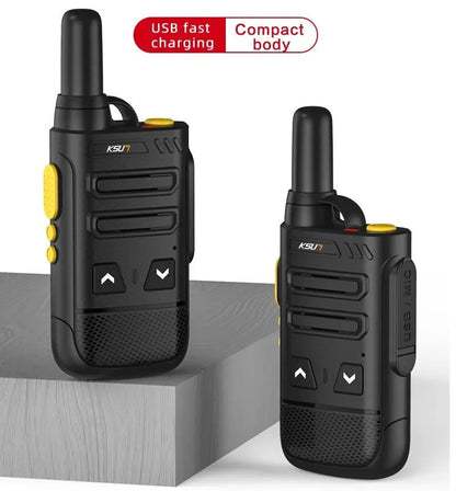 KSUT Rechargeable Walkie Talkie Small Size Transmitter Uhf Wireless Set 16 Channel Kids Mini Walkie Talkies Two Way Radio 2022SL [TEL]