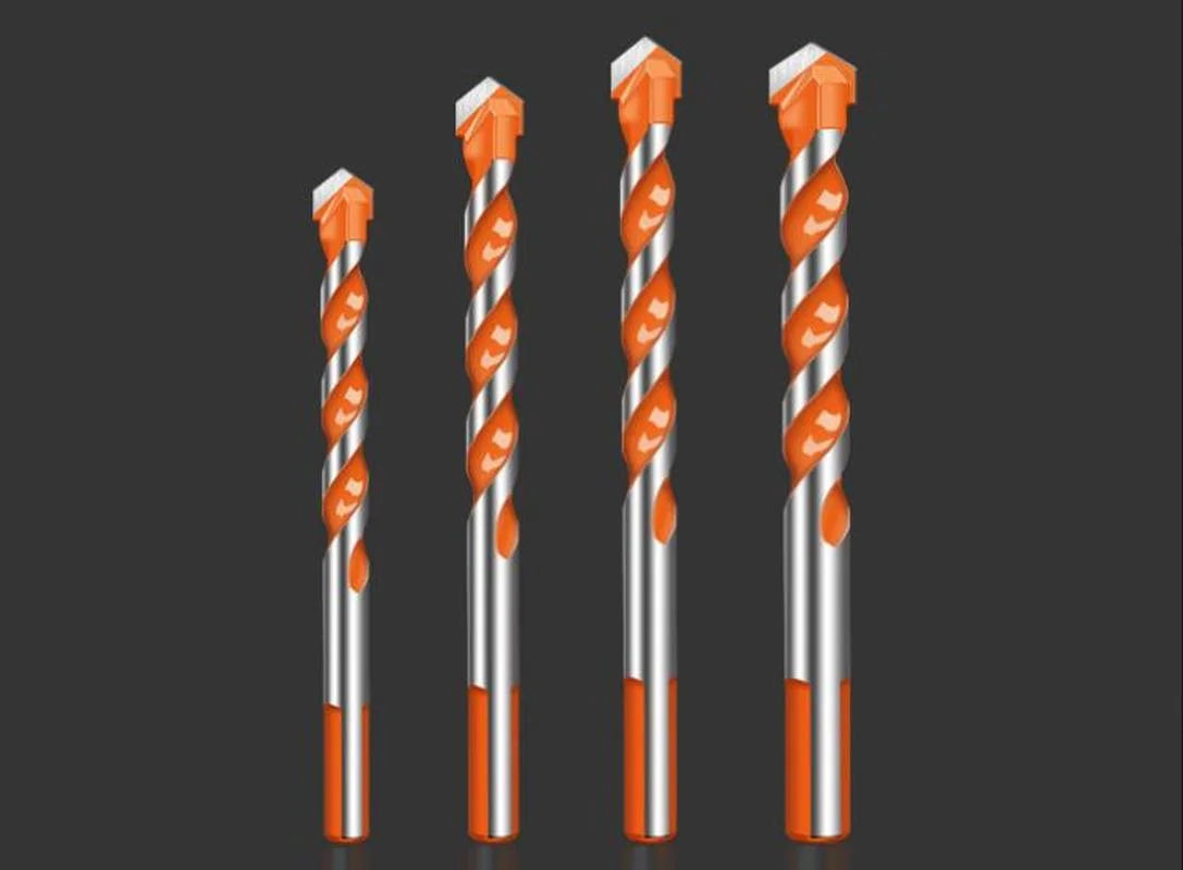 5/10 PCS Threaded Triangle Tungsten Steel Wall Tile Concrete Drilling Bit Household Marble Overlord Diamond Hand Electric Drill [TPT]