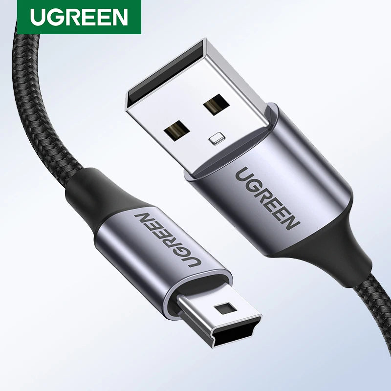 Ugreen Mini USB Cable Mini USB to USB Fast Data Charger Cable for MP3 MP4 Player Car DVR GPS Digital Camera HDD Mini USB [CAR]