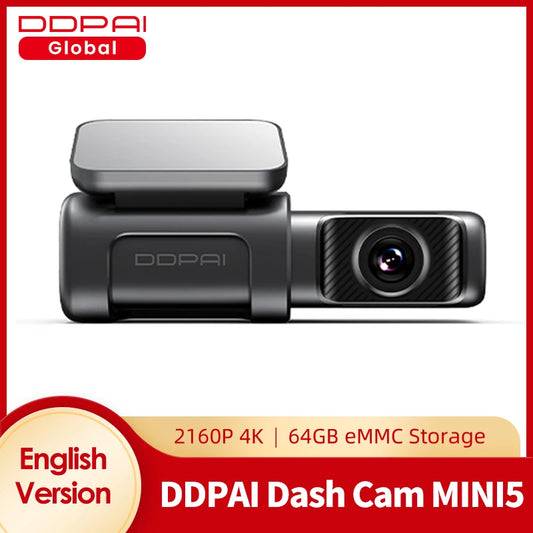 DDPAI Dash Cam Mini 5 4K 2160P HD DVR Car Camera Hidden Android Wifi Auto Drive Vehicle Video Recorder [CAR]