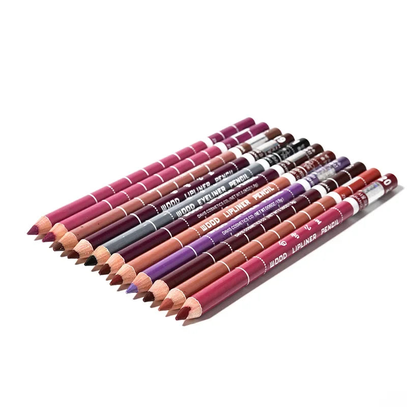 28Color New Professional Wood Lip Liner Waterproof Lady Charming Lip Liner Soft Pencil Makeup Women's Long Lasting Cosmetic Tool [CSM]