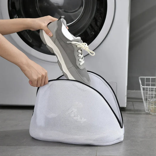 Mesh Laundry Bags Shoes Storage Organizers Washing Machine Shoes Bag Anti-deformation Travel Shoes Storage Bag Laundry Storage [SHO]