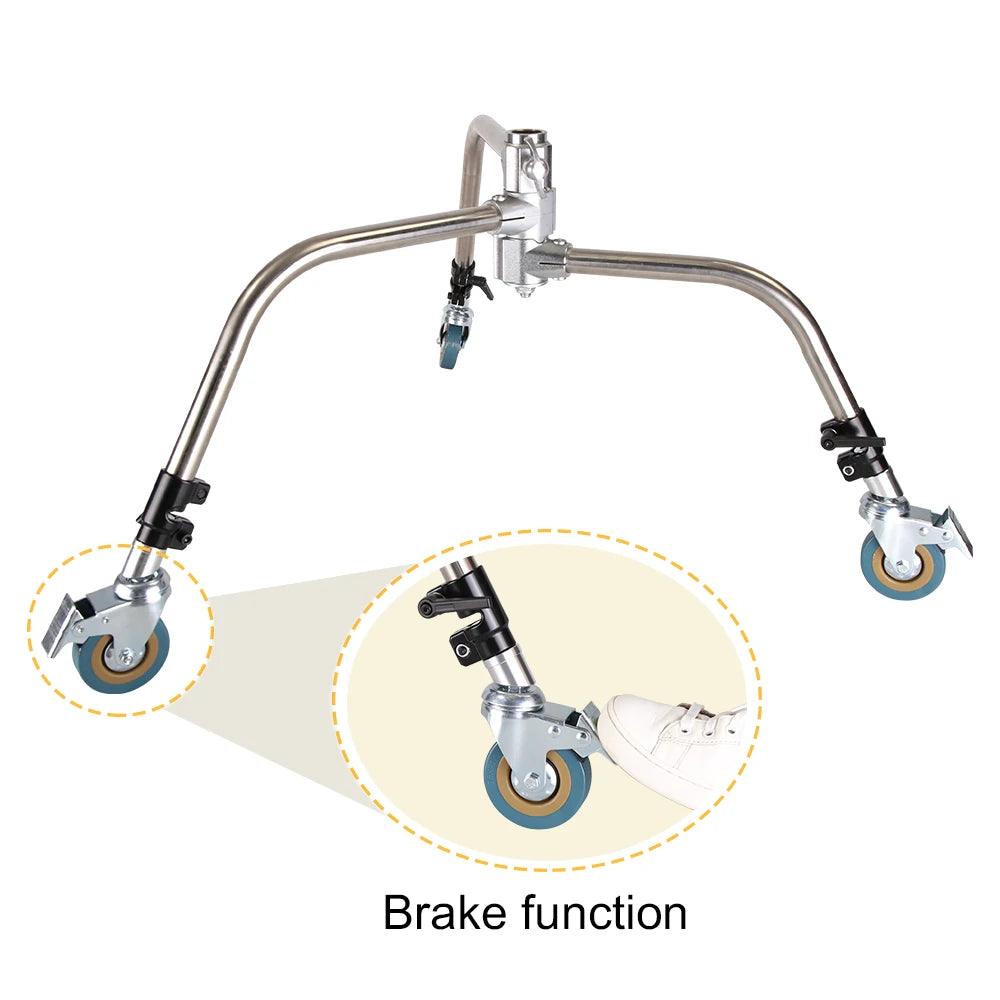 Professional Pro 3 Wheels Multi-function Photography Studio Heavy Lighting Century C Stand Special Wheel Photography Accessories [PHO]