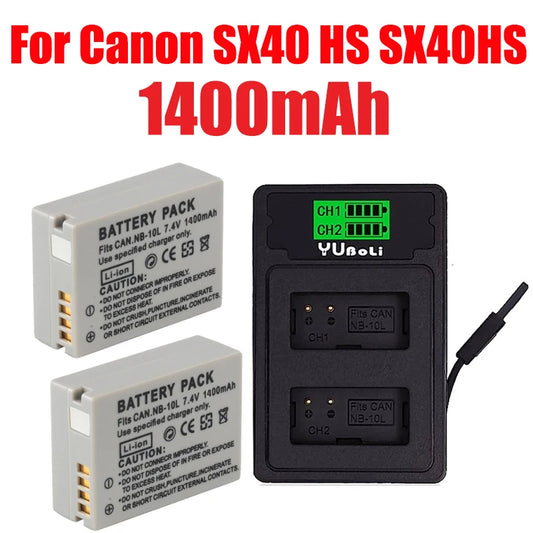 Camera Battery 1400mAh nb-10l NB 10L NB10L For Canon SX40 HS SX40HS SX50 HS SX50HS G1 X G15 G16 SX60 HS G3X  Batteries [BAT]