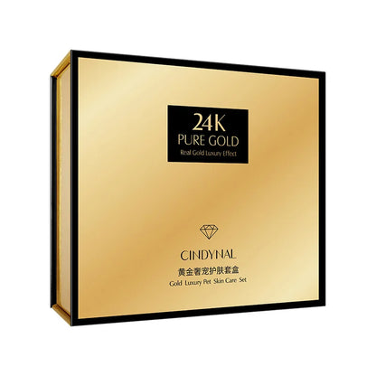 24K Gold Skin Care Sets Moisturizes Shrinks Pore Oil Control 24K Gold Toner Face Cream Emulsion Facial Essence Sets [SKC]