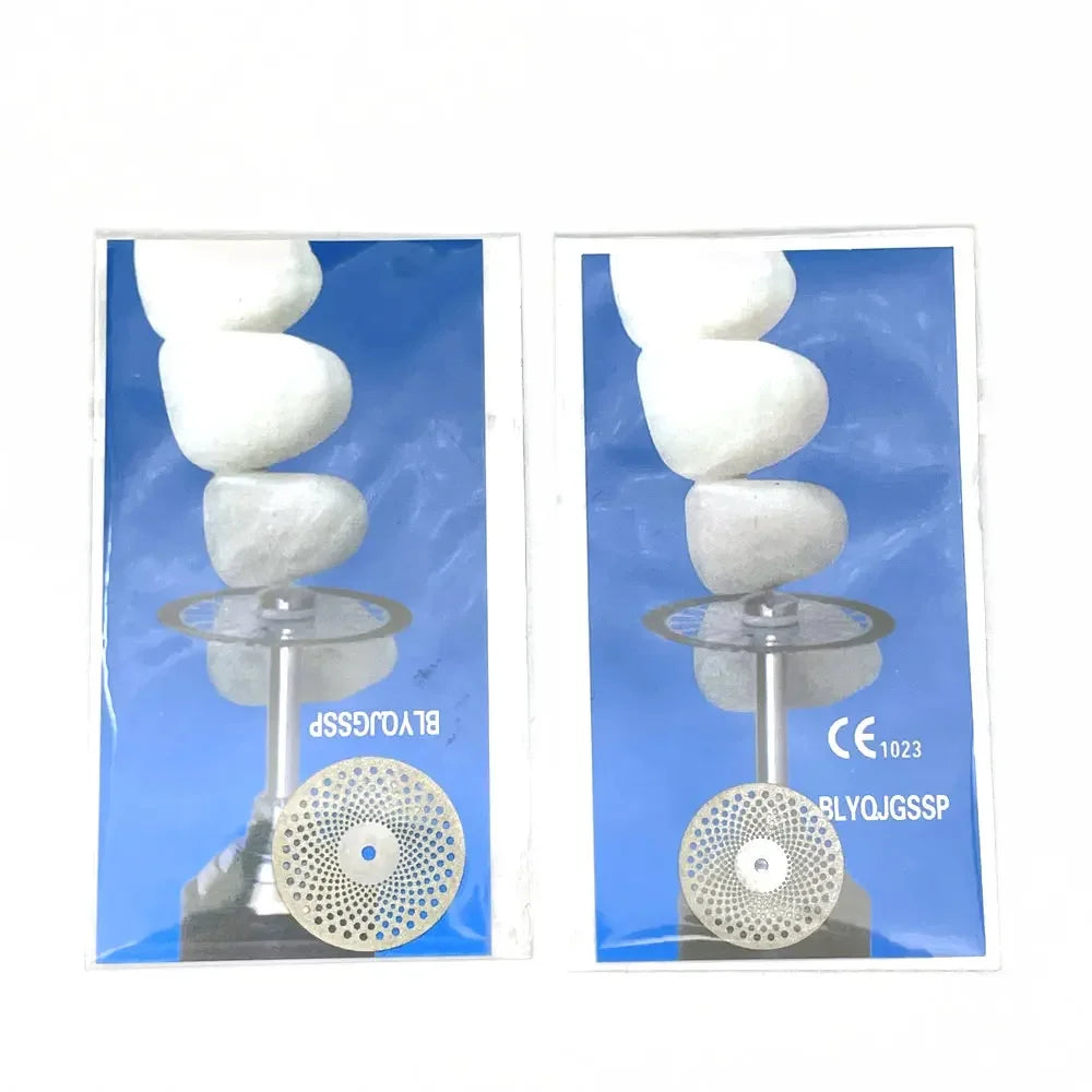 5pcs Dental Diamond Disc Disks Double Sided Grit Cutting Disc Tool Thickness Dental Lab C19/220 [TPT]