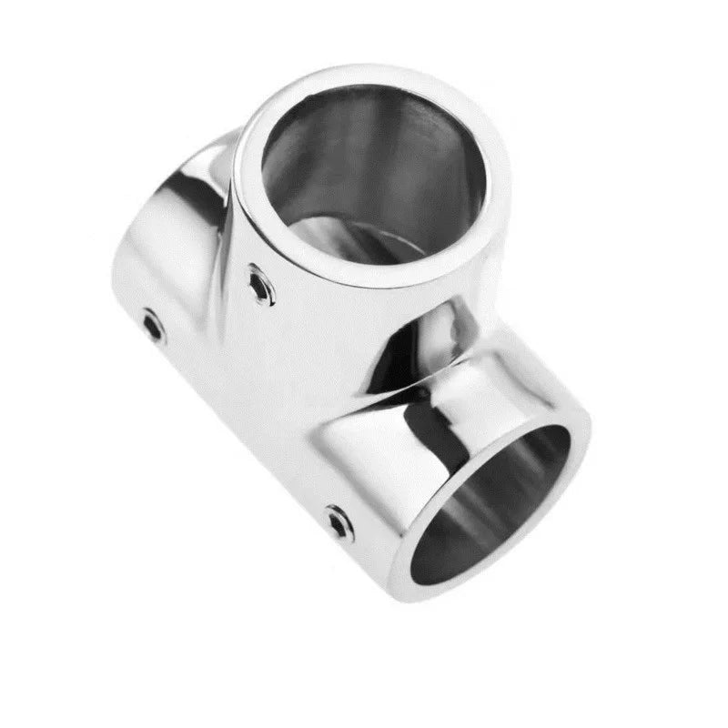 22mm/25mm/30mm/32mm Marine Boats Handrail Stainless Steel 3 Way Boat Deck Handrail 90 Degree Tee Cross Fitting Joint Connector [MRN]