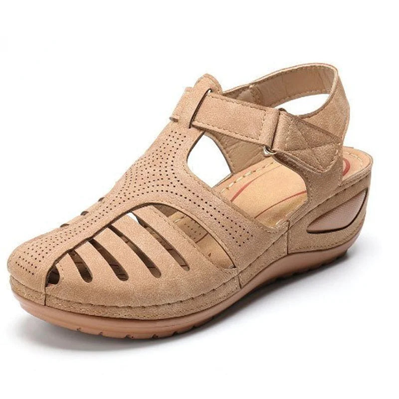 New Women's Sandals Premium Orthopedic Bunion Corrector Flats Casual Soft Sole Beach Wedge Vulcanized Shoes Zapatillas De Mujer [SHO]