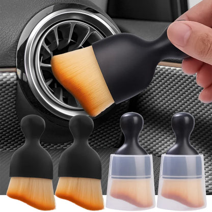 Car Vent Cleaning Soft Brush with Casing Car Interior Cleaning Tool Artificial Car Brush Car Crevice Dusting Car Detailing [CAR] [DTL]