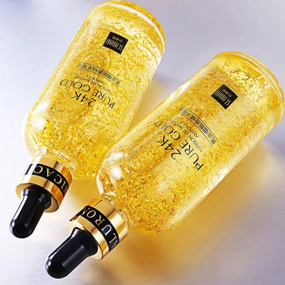 24K Gold Hyaluronic Acid Nicotinamide Face Serum Replenishment Moisturize Shrink Pore Brighten Skin Care Firming Facial Essence [SKC]