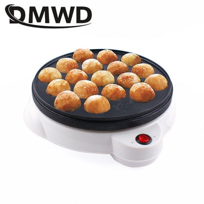 DMWD 110V/220V Chibi Maruko Baking Machine Household Electric Takoyaki Maker Octopus Balls Grill Pan Professional Cooking Tools [HAP]