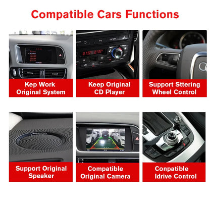 NAVIGUIDE 10.25'' Carplay 4G+128G For Audi A1 2013-2018 Car Radio Stereo Multimedia Player Android12 Auto Headunit Bluetooth GPS [CAR]