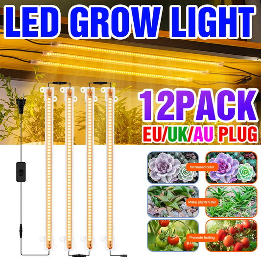 LED Grow Light 220V Full Spectrum Phyto Lamp USB Indoor Hydroponics Plant Light Dimmable For Seedlings Flower Seeds Growing Tent [GAR]