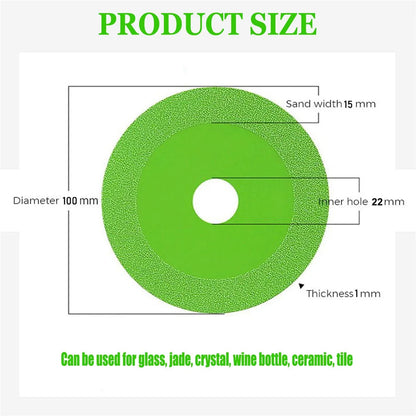 22mm Inner hole Glass Cutting Disc Diamond Marble Saw Blade Ceramic Tile Jade Special Polishing Cutting Blade Sharp Brazing [TPT]