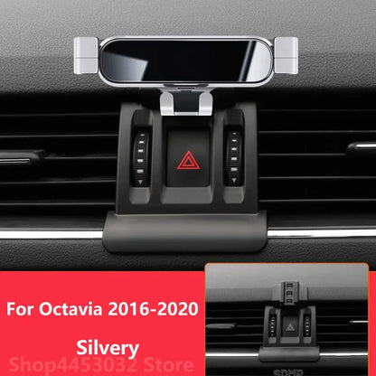 Car Mobile Phone Holder For Skoda Octavia 3 2 2022 - 2016 Mounts Bracket Stand Rotatable Support Accessories 3 Colors [CAR]