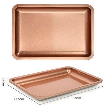 Stainless Steel Cosmetic Storage Tray Nail Art Equipment Plate Doctor Surgical Dental Tray False Nails Dish Tools [CSM]