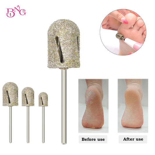 BNG Diamond Drill Bit 3/32" Rotary Burr Foot Cuticle Clean Manicure Pedicure Tools Drill Accessories Nail Mills Cutters [TPT]