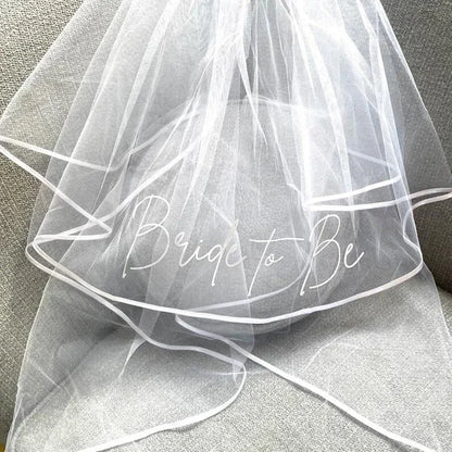 Classy Bride to Be Veil Bachelorette Hen Party bridal shower beach rustic yacht boho Wedding decoration gift present Photo props [GRM]