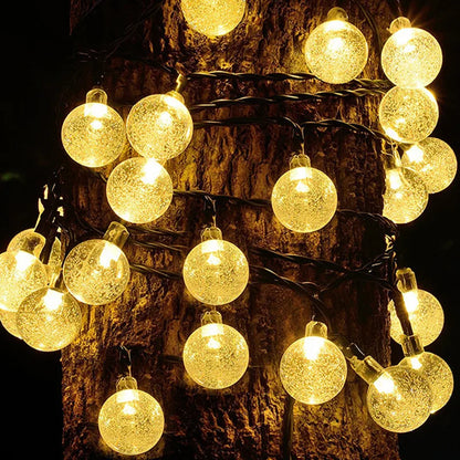 100 LED Solar Light Outdoor IP65 Waterproof String Fairy Lamps Solar Garden Garlands Christmas Decoration 12M [SLG]