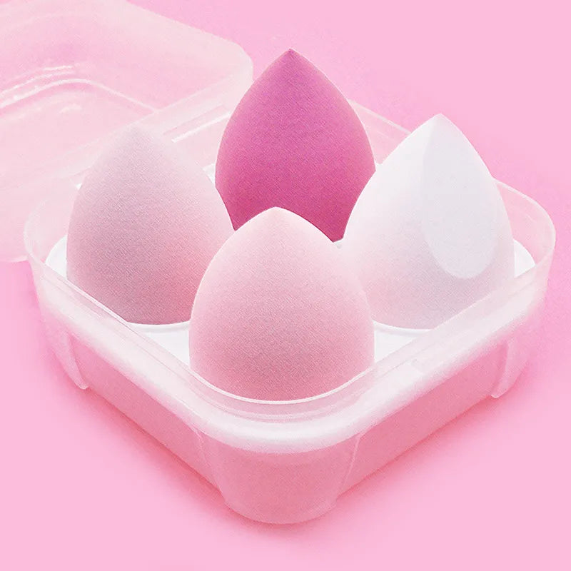 4pcs/bag Fashion Make Up Blender Cosmetic Puff Makeup Sponge Foundation Powder Sponge Beauty Tool Makeup Tool Accessories [CSM]