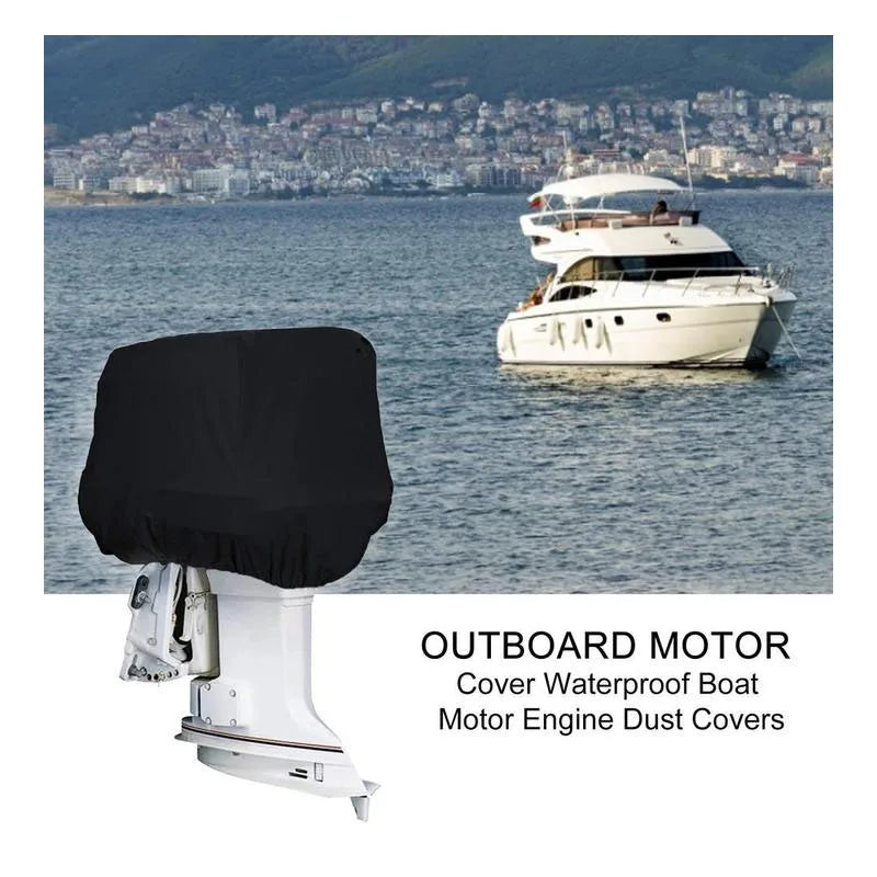 Motor Engine Boat Cover Anti Half Outboard UV Oxford Waterproof Protector Dustproof Air Antigores Yacht Marine 420D 6-225HP [MRN]