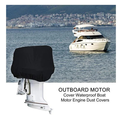 Motor Engine Boat Cover Anti Half Outboard UV Oxford Waterproof Protector Dustproof Air Antigores Yacht Marine 420D 6-225HP [MRN]