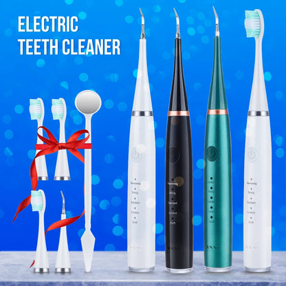 Electric Toothbrush Sonic Dental Teeth Whitening Kit Tooth Whitener Calculus Tartar Remover Tools Cleaner Stain Oral Care [DEN]