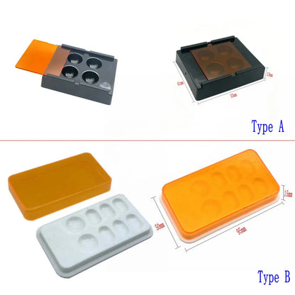 4 Holes/8 Holes  Dental Veneer Storage Box Teeth Patch Shading Light Storage Case Denture Retainer Molar Boxes [DEN]