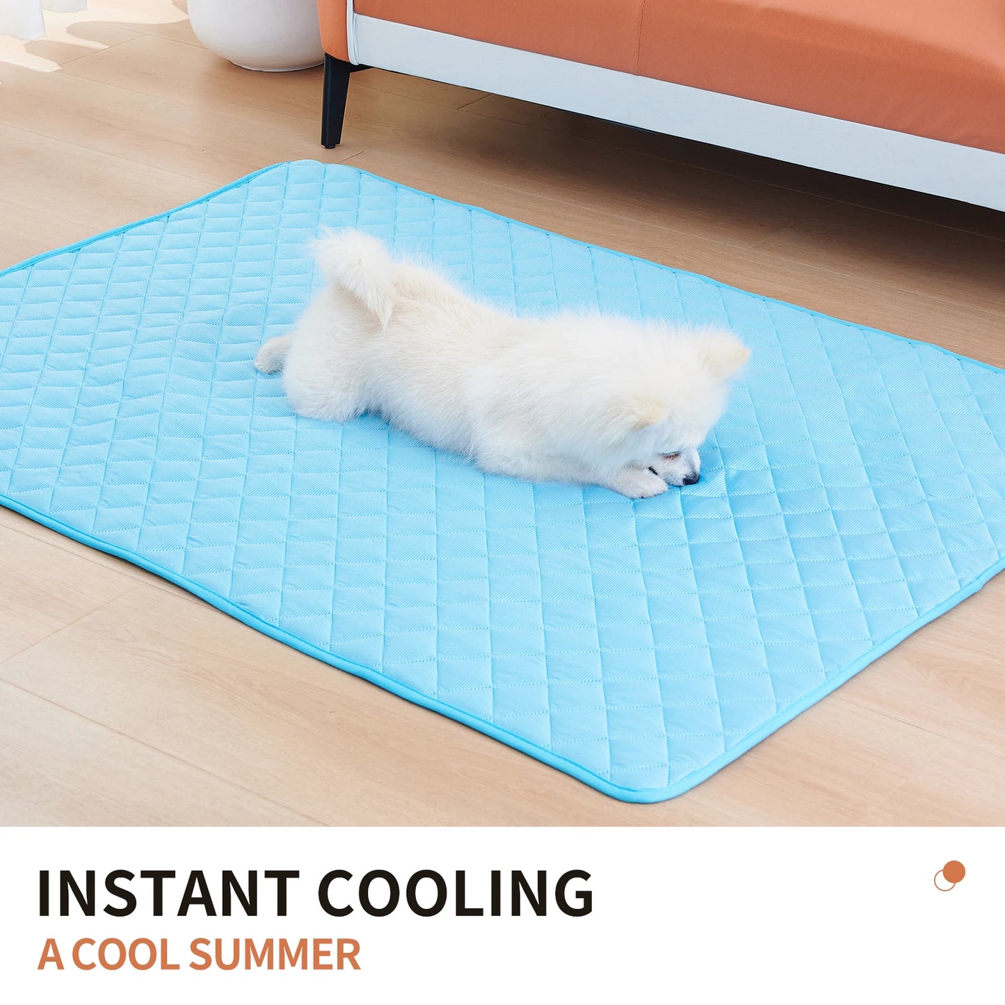 Dog Cooling Bed Mat Summer Pet Pad Mats For Dogs Cat Blanket Sofa Breathable Washable 8 Size for Small Medium Large Dogs Puppy [PET]