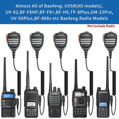 Baofeng UV K5 Microphone Speaker MIC for Baofeng UV 5R 82 888S UV 21 17 GPS UV 13 16 18 S9 Quansheng UV K5 5R Plus Walkie Talkie [TEL]