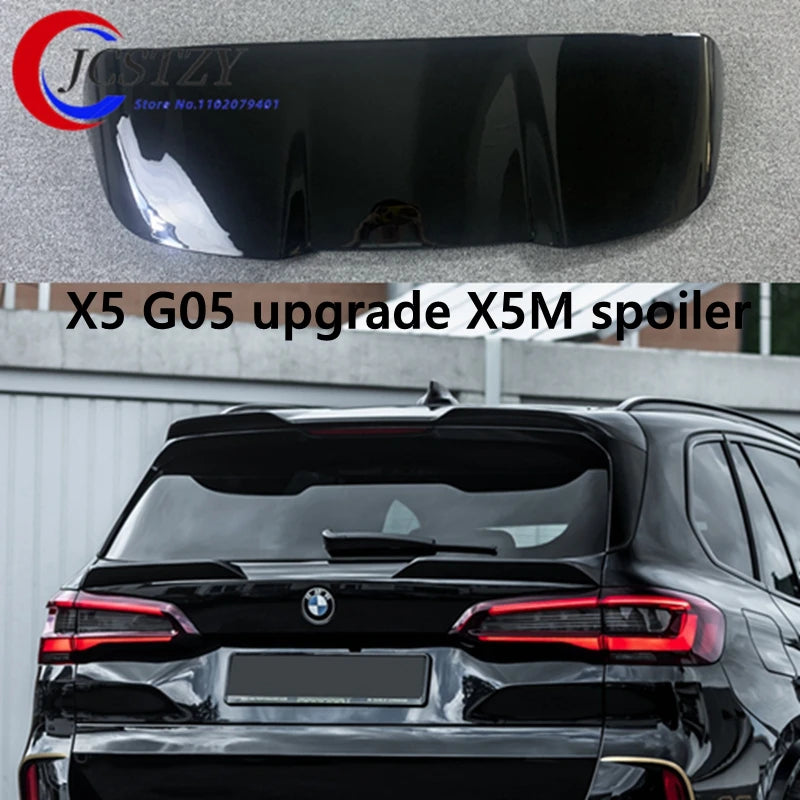 JCSTZY  ABS Black Rear Trunk Lip Spoiler Top Wing FOR BMW X5 G05 Upgrade X5M Style Spoiler 2018-2021 [BDK]