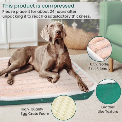 Dog Bed Mat with Zipper Removable Pet Mattress for Dog Sleeping Mat Washable Dog Mattress Pet Pad Cushion for Small Medium Pet [PET]