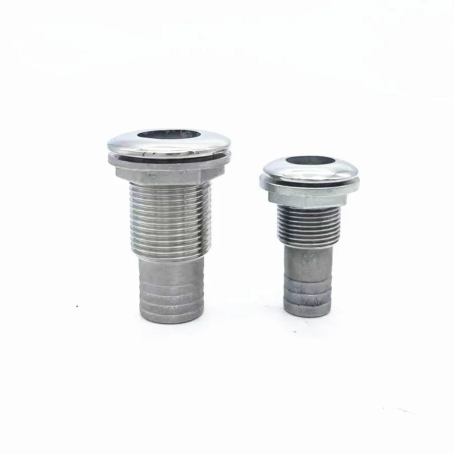 316 Stainless Steel Thru Hull Fitting Outlet Drain For 3/4" or 1" Hose Pipe Boat Accessories [MRN]