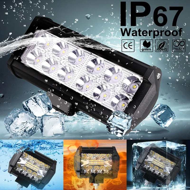 Car Work Light LED Offroad 4x4 Spotlights Fog Lamp Diode Headlight SUV ATV Tractor Boat Trucks Excavator Light Bar 12V 24V [CAR]