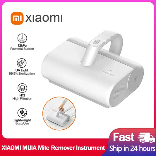 XIAOMI MIJIA Vacuum Mite Remover for Home Vacuum Cleaners 12000PA Cyclone Suction Brush Bed Quilt UV Sterilization Disinfection [VAC]