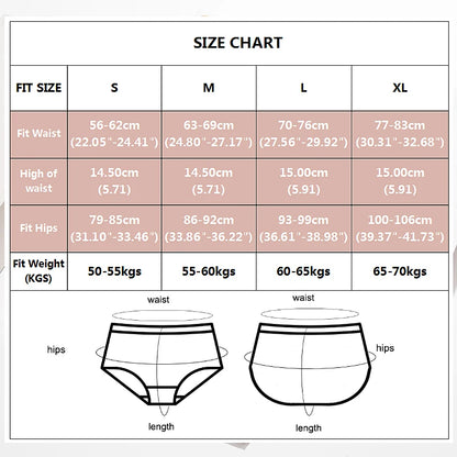 Bodyshaper High Waist Seamless Panties Women Underwear Anti-bacteria Soft Crotch Briefs for Female Intimates Lingerie Shapewear [UND]