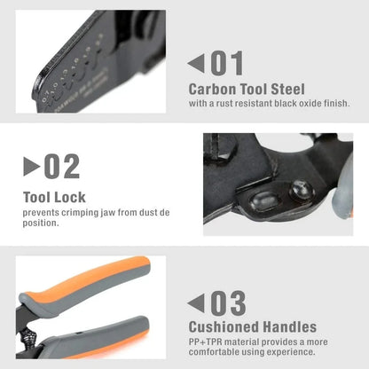 IWISS IWS-2820M Mini Micro Open Barrel Crimping Plier AWG28-20 JAM MolexTyco JST Terminals and Connectors Mini Hand Crimper Tool [HTO]