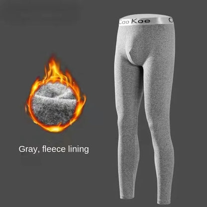 Mens Underwear Warm High-end German Velvet Thermal Pants Slim Plus Size Autumn and Winter Fever Long Trousers Mens Leggings [GRM] [UND]