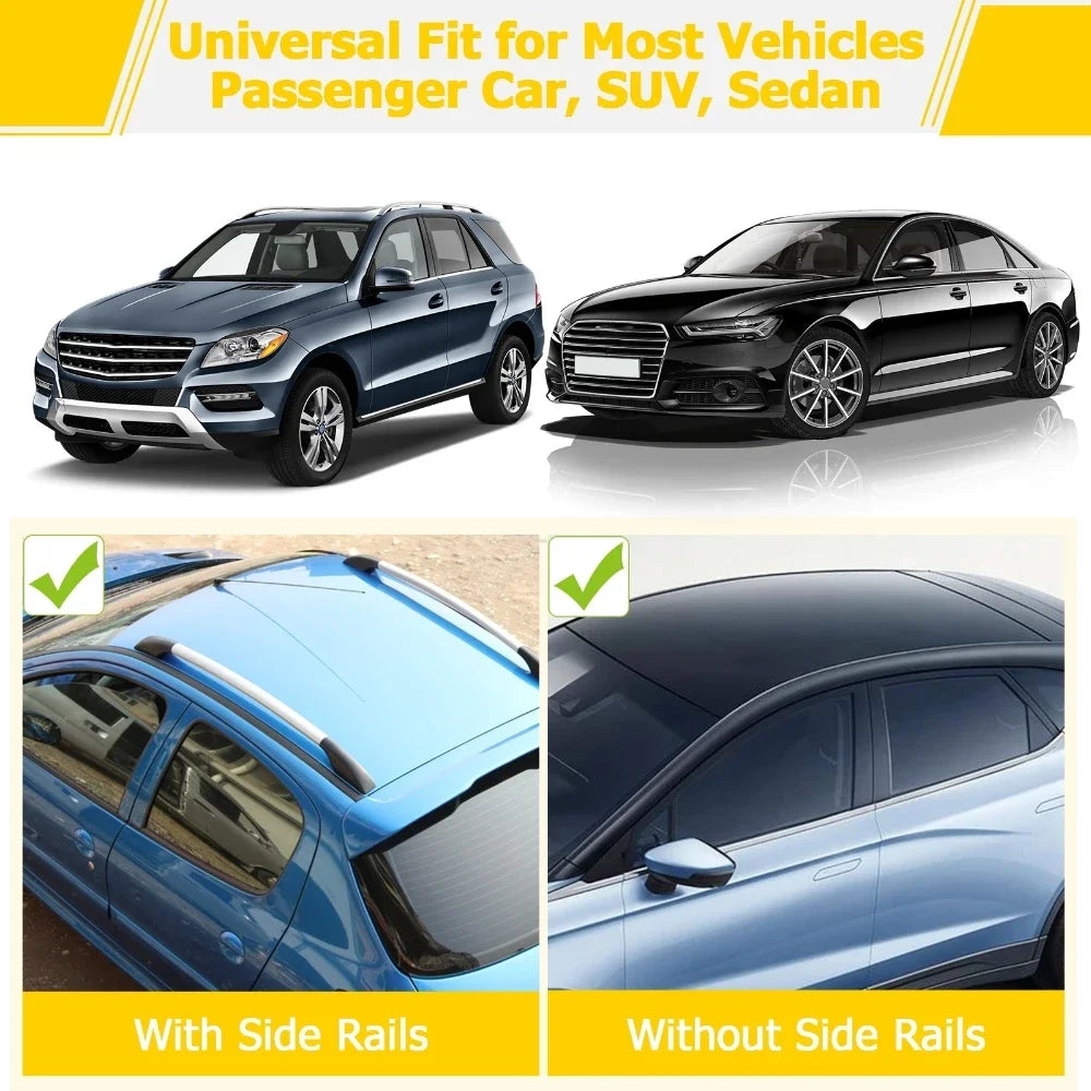 Universal Soft Car Roof Rack Pads PVC 600D Oxford cloth for Kayak/Canoe/Snowboard/Windsurfing Luggage Carry Load 60kg Baggage [CAR]