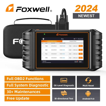 FOXWELL NT710 OBD2 Car Diagnostic Tools All System Code Reader Bi-Directional Test IMMO A/F 30+ Reset ODB 2 Automotive Scanner [CAR]