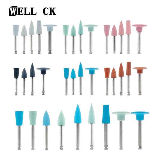 Dental Silicone Grinding Heads Teeth Polisher for Low-speed Machine Polishing Dental Tools Dentistry Lab 12pcs/10pcs/Pack [DEN]