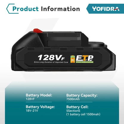 Yofidra 388VF Battery Rechargeable 22500mah 15000mah Lithium Ion Battery 928VF Li-ion Battery For Makita Electric Power Tool [BAT]