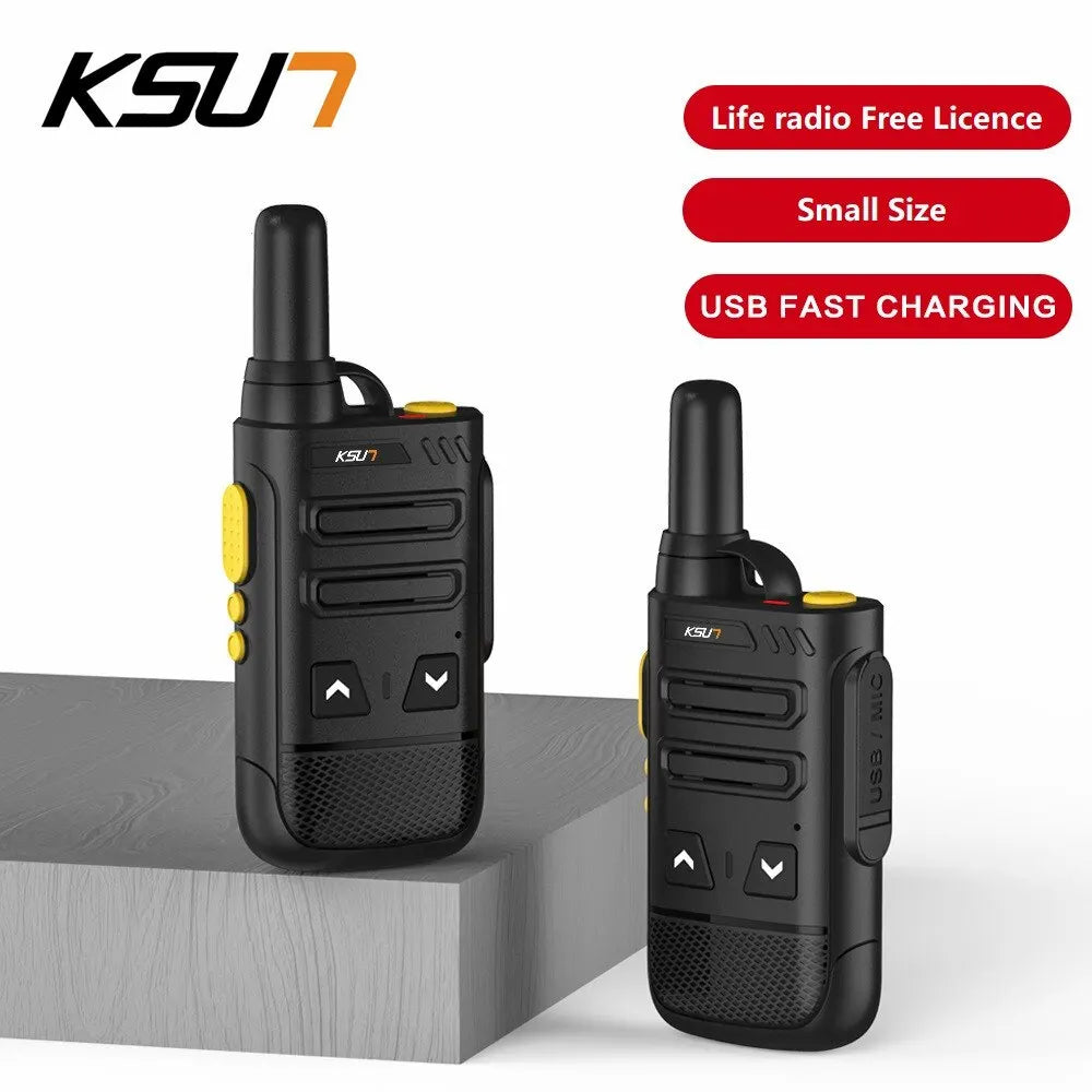 KSUT Rechargeable Walkie Talkie Small Size Transmitter Uhf Wireless Set 16 Channel Kids Mini Walkie Talkies Two Way Radio 2022SL [TEL]