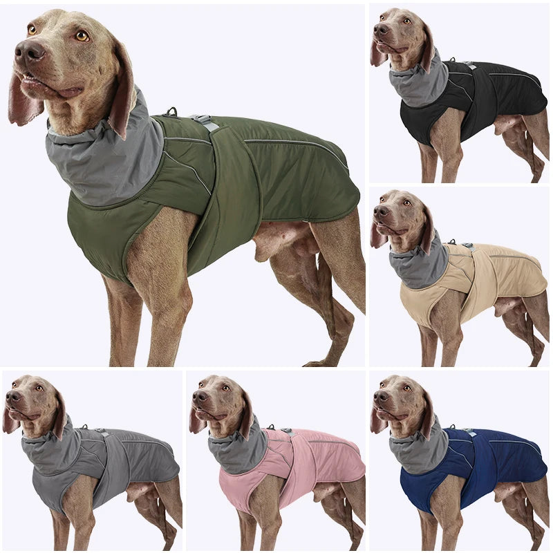 Dog Clothes Luxury Winter Jacket for Small Medium Large Dogs Waterproof Soft Padded Warm Pet Coat Safety Reflective  Dog Outfit [PET]