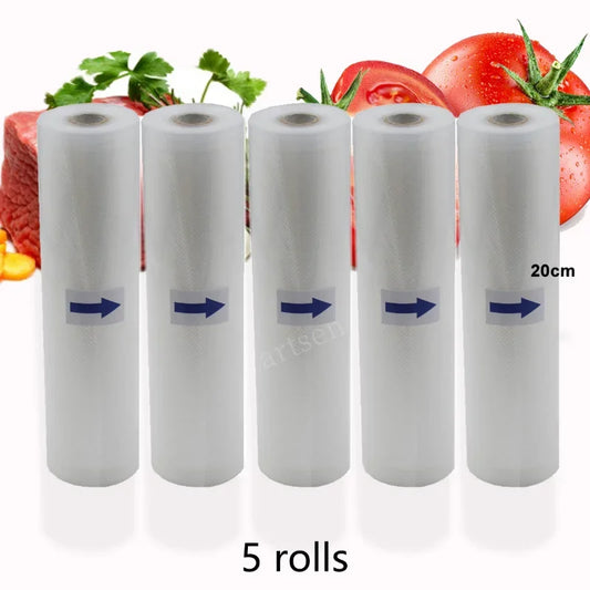 Food Vacuum Sealer Rolls Vacuum Bags packing BPA FREE Household Kitchen Food Vacuum Bags Sealer Storage Bags 5Rolls/Lot [HAP]